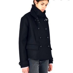 Isabel Marant Etoile Black Peacoat/Military Jacket